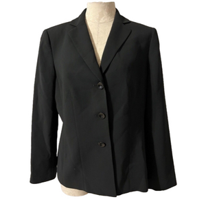 Kasper Separates Suit Jacket Blazer 12 Black Classic 3 Button